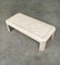 Hollywood Regency Style Travertine Inlaid & Brass Trim Coffee Table, 1980s 17