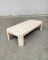 Hollywood Regency Style Travertine Inlaid & Brass Trim Coffee Table, 1980s 11