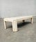 Hollywood Regency Style Travertine Inlaid & Brass Trim Coffee Table, 1980s 10