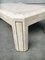 Hollywood Regency Style Travertine Inlaid & Brass Trim Coffee Table, 1980s 4