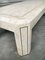 Table Basse Style Hollywood Regency avec Incrustations en Travertin et Laiton, 1980s 5