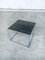 Sleek Design Metal & Fumé Glass Square Side Table, 1970s 1