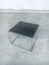 Sleek Design Metal & Fumé Glass Square Side Table, 1970s, Image 1