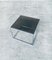 Sleek Design Metal & Fumé Glass Square Side Table, 1970s, Image 5