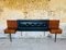 Headboard with Teak Floating Nightstands from Nathan, 1960s, Set of 3, Image 1