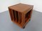 Danish Movable Solid Teak Record Cart, 1970s 3
