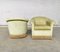 Hollywood Regency Style Light Green Velvet Armchairs, 1960s, Set of 2 3