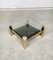 Vintage Modernist Brass & Glass Coffee Table from Belgo Chrom / Dewulf Selection, 1980s 1