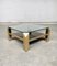 Vintage Modernist Brass & Glass Coffee Table from Belgo Chrom / Dewulf Selection, 1980s 15