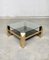 Vintage Modernist Brass & Glass Coffee Table from Belgo Chrom / Dewulf Selection, 1980s 16