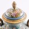 Grand Vase Floral et Doré par G. Nico pour Bassano, 1800s 3