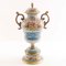 Large Floral & Gold Vase by G. Nico for Bassano, 1800s, Image 1