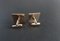 Square White Gold Cufflinks with Aztec Pattern, Set of 2 6