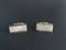 Rectangular Gold Cufflinks, 1960s, Set of 2 8