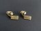 Gold Knot-Shaped Cufflinks, 1960s, Set of 2, Image 4
