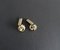 Gold Knot-Shaped Cufflinks, 1960s, Set of 2, Image 3
