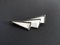 Large Art Deco Abstract Mirrored Brooch, 1930s, Image 1