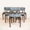 Padded Dining Chairs, 1960s, Set of 6 1