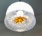 Lámpara de techo de cristal de Murano, años 60, Imagen 9