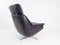 Fauteuil 802 en Cuir Noir et Ottomane par Werner Langenfeld pour ESA, 1960s, Set de 2 17