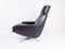 802 Black Leather Lounge Chair & Ottoman by Werner Langenfeld for ESA, 1960s, Set of 2, Image 16
