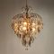 Hollywood Regency Crystal and Glass Chandelier, 1970s 2