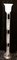 Verchromte Stahlrohr Stehlampe mit Drei Relief Glasschirmen & Weißem Cameo Glas Tulpenschirm, 1970er 3