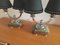 Lámparas de mesa Art Déco de ónix y latón cromado, años 30. Juego de 2, Imagen 5
