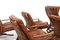 Danish Cognac Leather Skyline Seating by Einar Hove for Hove Møbler, 1970s, Set of 6, Image 9