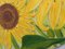 Handbemaltes Kissen in Sonnenblumen-Optik 6