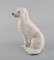 White Poodle Porcelain Figurine from Royal Copenhagen, 1920s 5