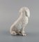 White Poodle Porcelain Figurine from Royal Copenhagen, 1920s 4