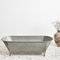 Large Vintage Galvanised Bath Trough Planter 1