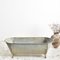 Large Vintage Galvanised Bath Trough Planter, Image 1