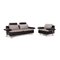 Model Tayo Black & Grey Leather Sofa & Chair Set from Möller 1