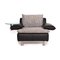 Model Tayo Black & Grey Leather Sofa & Chair Set from Möller 8