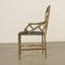 Italian Brass & Leatherette Chair, 1950s 3