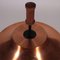 Teak & Enamelled Metal Copper Lamps, Set of 2, Image 6