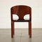 Chaises en Placage de Bois, 1980s, Set de 5 10