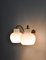 Danish Modern Double Wall Lamp in Brass and Opal Glass by Vilhelm Lauritzen, Image 4