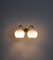 Danish Modern Double Wall Lamp in Brass and Opal Glass by Vilhelm Lauritzen, Image 3