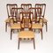 Danish Wood & Leather Dining Chairs by Niels Kofoed, 1960s, Set of 6 1