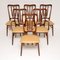 Danish Wood & Leather Dining Chairs by Niels Kofoed, 1960s, Set of 6, Image 1