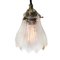 Mid-Century French Holophane Glass Ceiling Lamp 2
