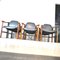 Italian Mahogany & Leather Dining Chairs, 1960s, Set of 4, Image 9