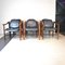 Italian Mahogany & Leather Dining Chairs, 1960s, Set of 4, Image 7