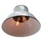 Mid-Century Dutch Industrial Grey Enamel Ceiling Lamp from Philips 3