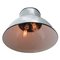 Mid-Century Dutch Industrial Grey Enamel Ceiling Lamp from Philips, Image 3