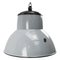 Mid-Century Dutch Industrial Grey Enamel Ceiling Lamp from Philips, Image 1