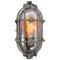 Mid-Century Industrial Grey Metal & Glass Sconce from Industria Rotterdam 3